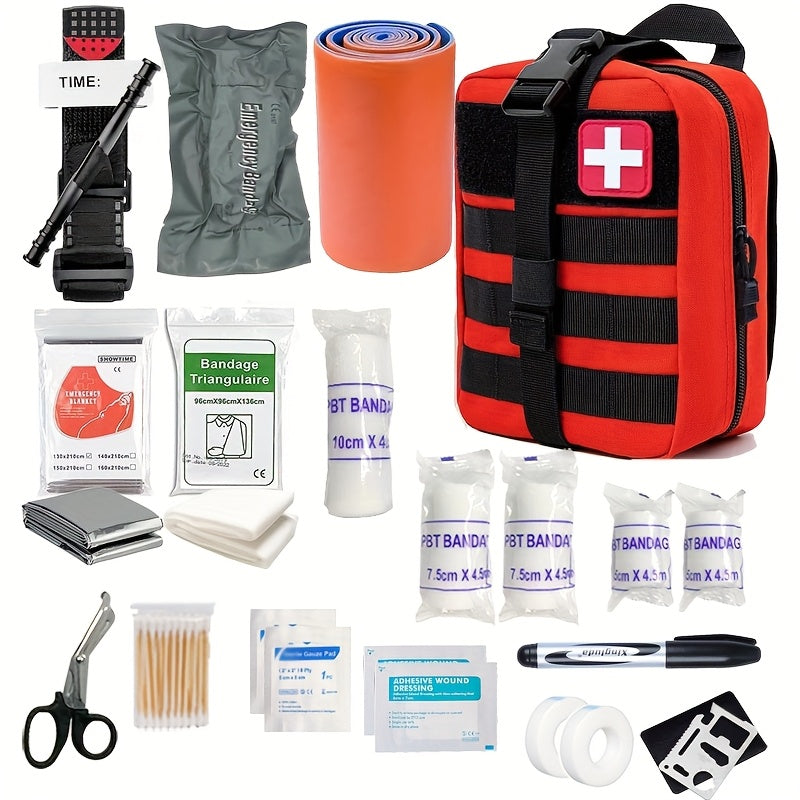 Lisslune | TravelAid First Aid Kit – Compact First Aid Set for Travel & Outdoor