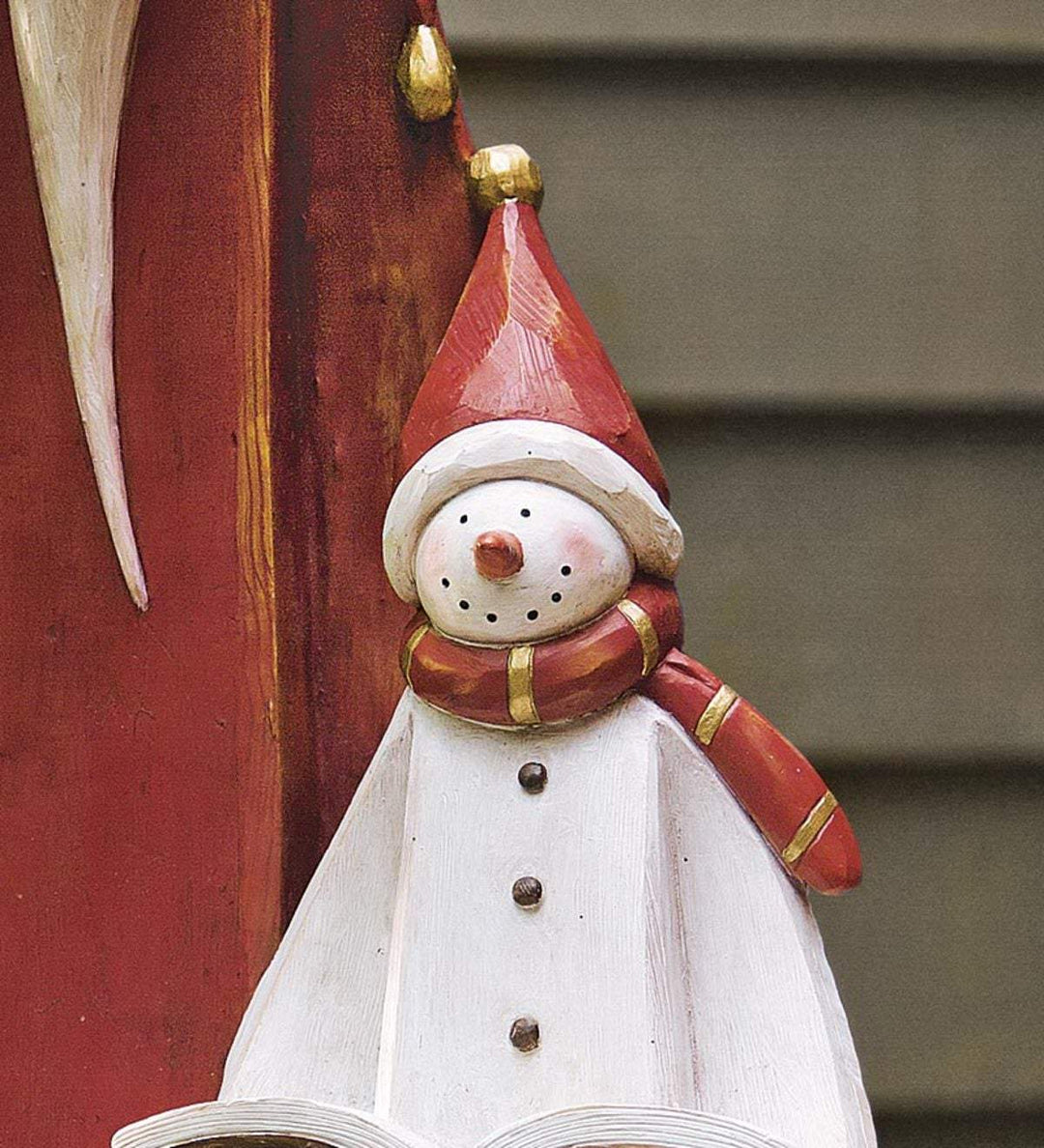 Lisslune | Santa And Snowman Sculpture