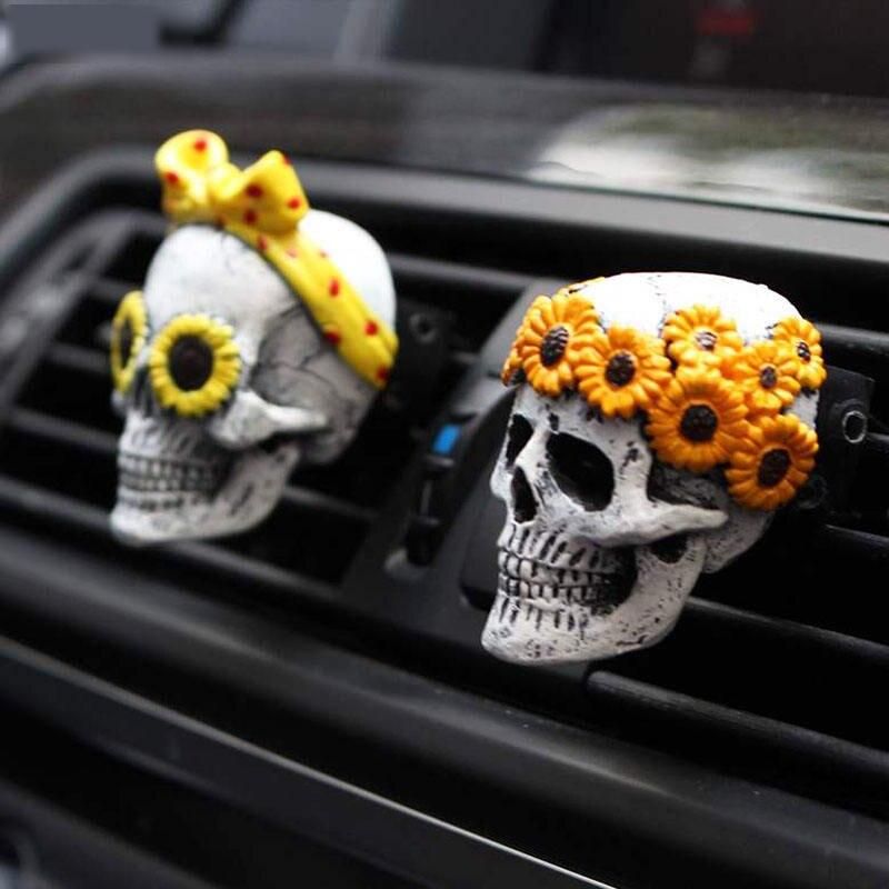 Lisslune | Creative Car Air Purifier Resin Skull For Car Air Conditioning