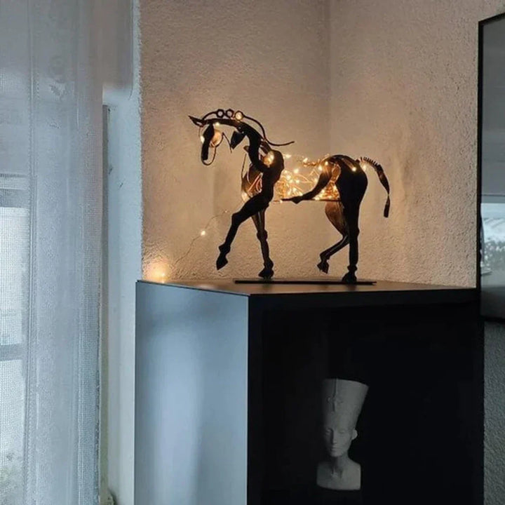 Lisslune | Horse Sculpture - AdonisMetal - Rustic Elegance - Timeless Decorative Piece