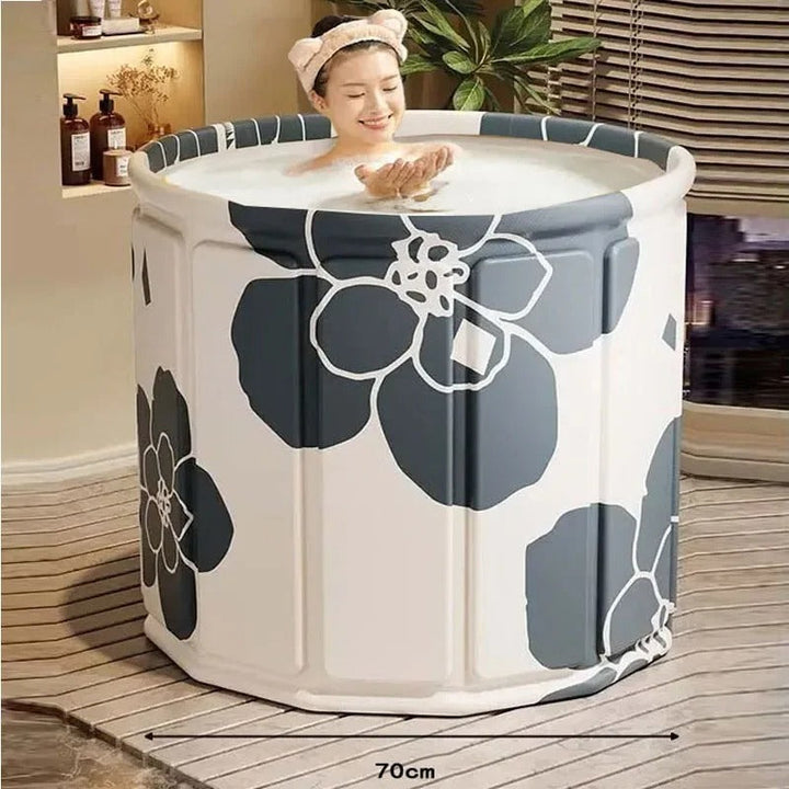 Lisslune | FlexiBath Deluxe – Foldable Bath for Adults and Children with Heat Insulation