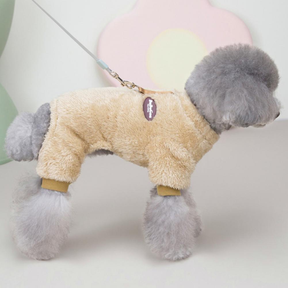 Lisslune | Fleece Pet Elastic Jumpsuit with Pull Ring