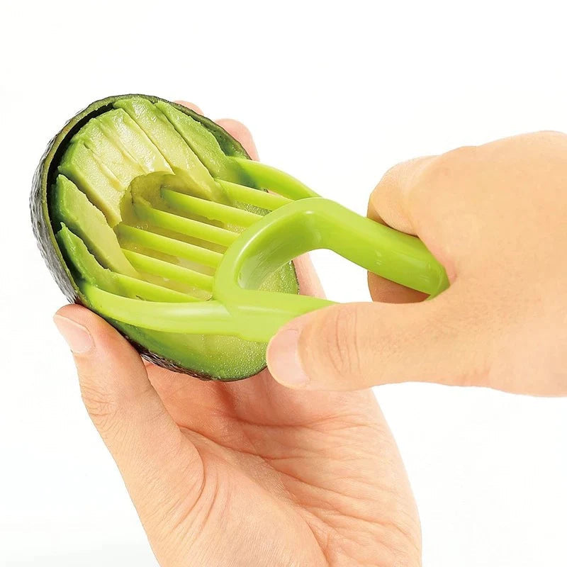 Lisslune | 3 in 1 Avocado Slicer Shea Corer Butter Fruit Peeler Cutter Pulp Separator Plastic Knife Kitchen Appliances Vegetable Tools Kitchen Gadgets