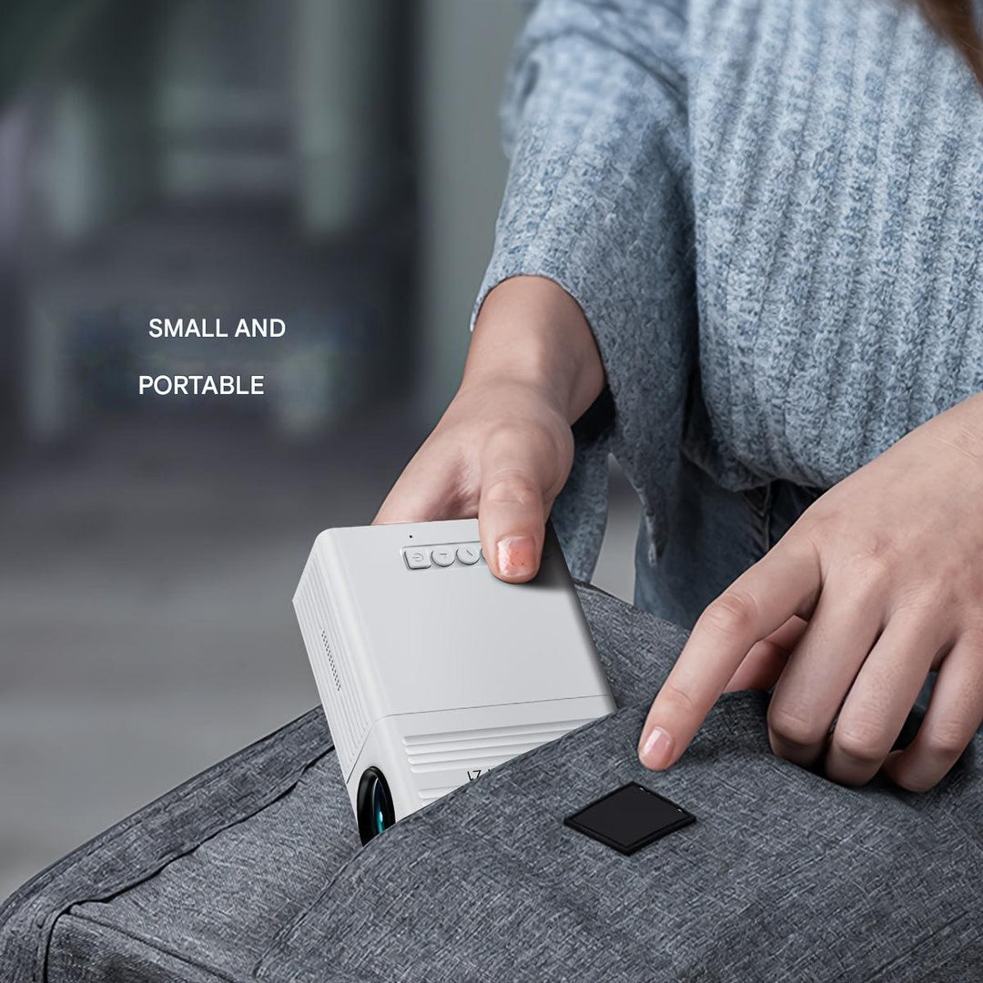 Lisslune | LumoBeam Ultra-Bright Mini Projector (3000 Lumens) – Compact HD Home & Outdoor Cinema