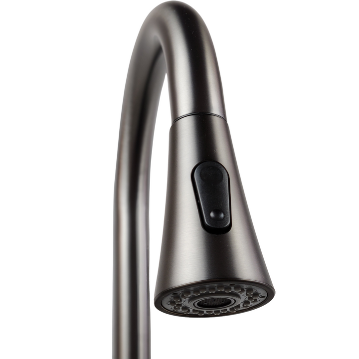 Lisslune | Kitchen Faucet JF-7020B with Pull-Out Head, Graphite, 2 Modes, 400mm