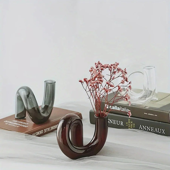 Lisslune | TimelessGlow - Pedestal Glass Vase