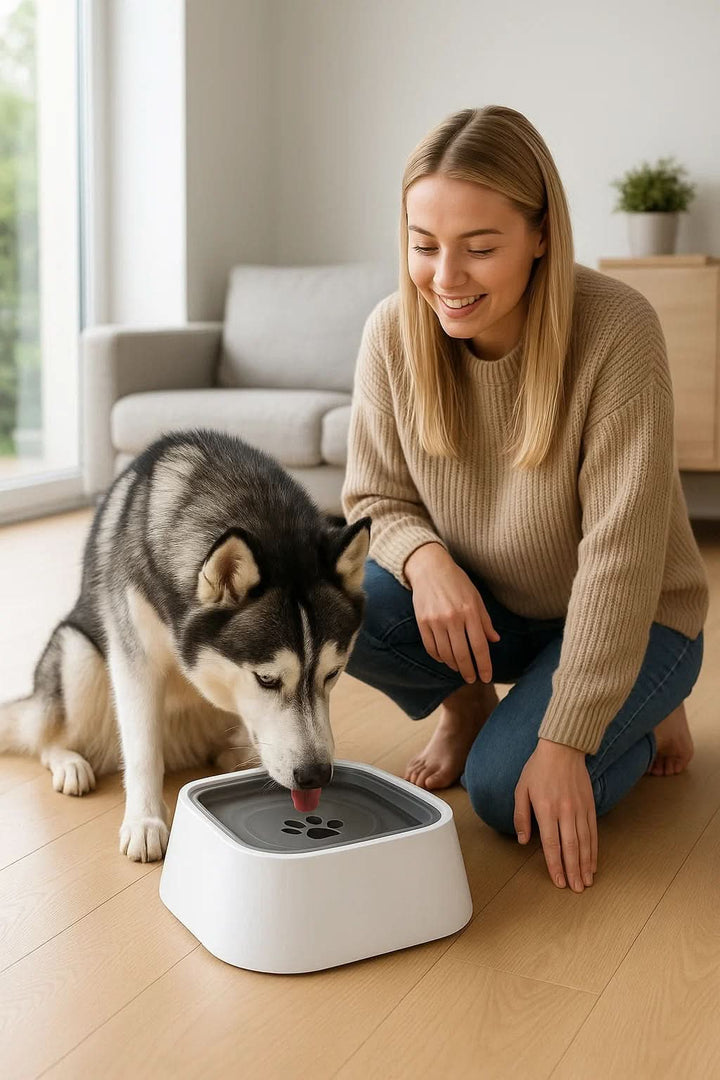 Lisslune | DrinkGuard – Anti-Spill Water Bowl for Clean Floors