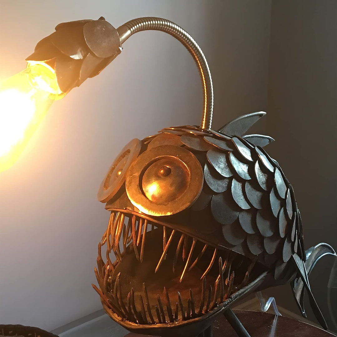 Lisslune | Steampunk Angler Fish Lamp