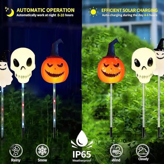 Lisslune | 6 in 1 Halloween Solar Garden Lights