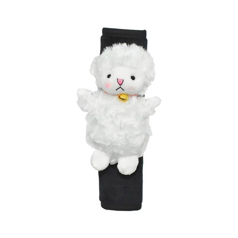 Lisslune | Cartoon Lamb Plush Car Seat Belt Cover