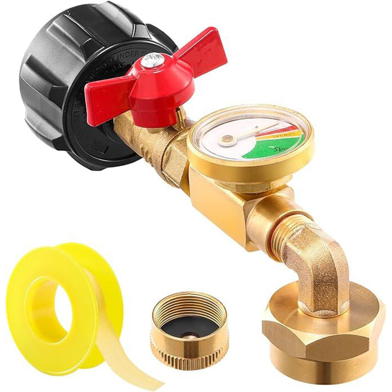 Lisslune | Highly Rated Propane Refill Elbow Adapter with Tank Indicator
