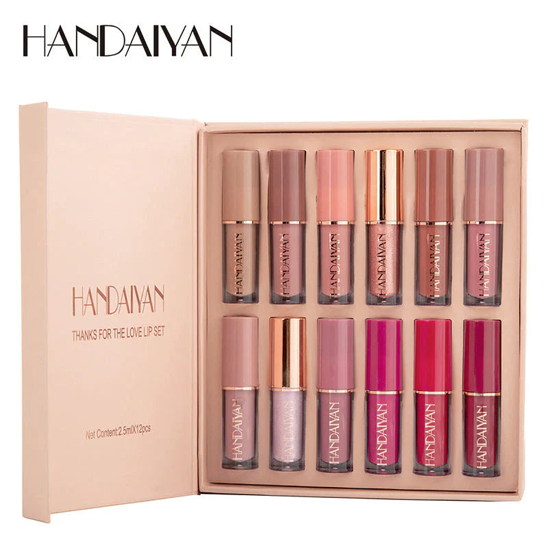 Lisslune | 12-color Liquid Lipstick Set