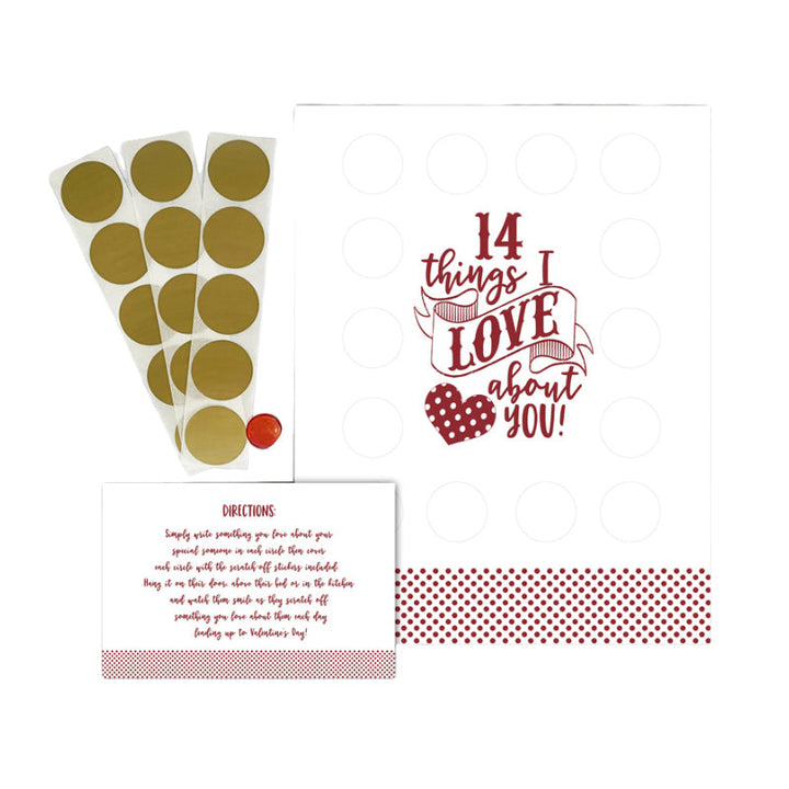 Lisslune | Valentine's Scratching Advent "14 Things I Love About You!"