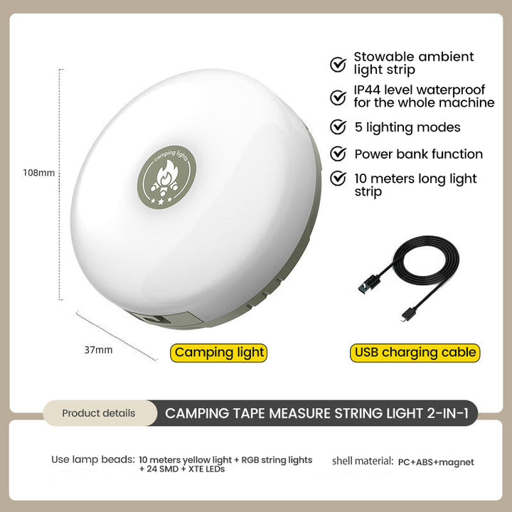 Lisslune | Outdoor waterproof portable foldable light string