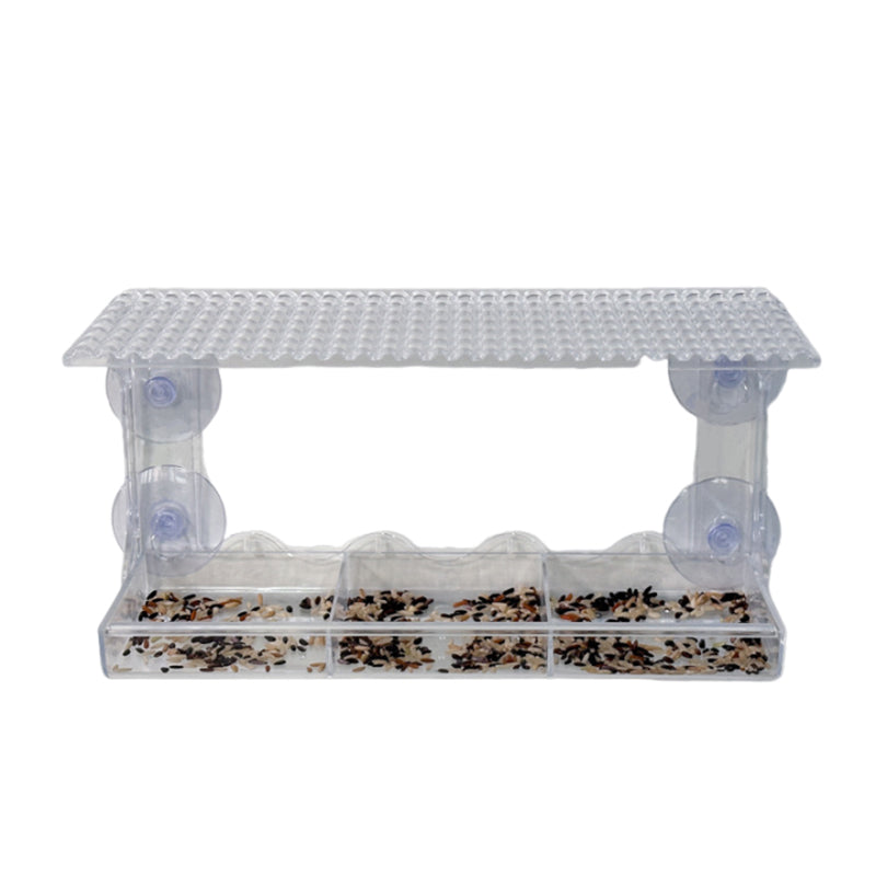 Lisslune | Outdoor Clear-Window-Suction-Cup-Birdhouse