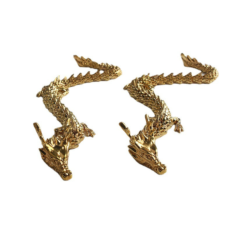 Lisslune | Gold dragon with movable joints