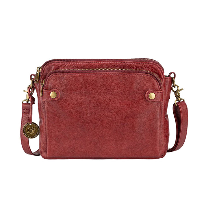 Lisslune | Three-Layer-Leather-Crossbody-Shoulder- & Clutch-Bag