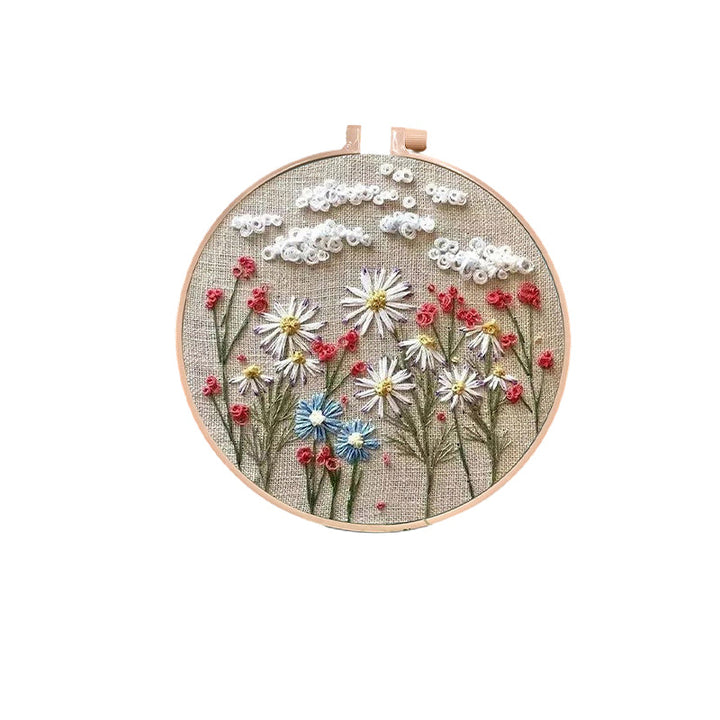 Lisslune | Embroidery hoop flower kit for beginners