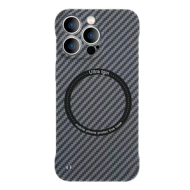 Lisslune | Frameless Magnetic Phone Case Made of Carbon Fiber for iPhone