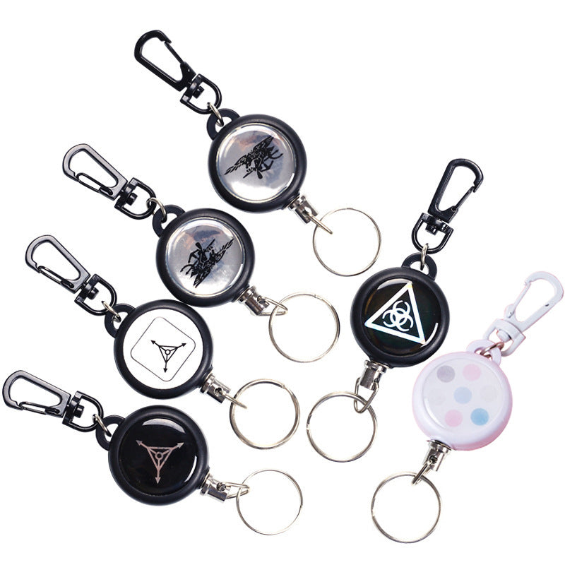 Lisslune | Keychain with retractable wire cable