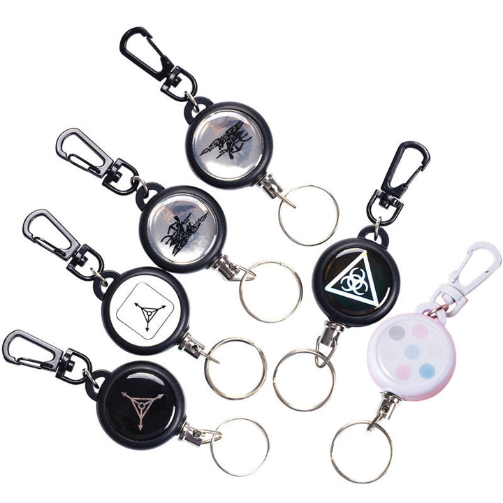 Lisslune | Keychain with retractable wire cable