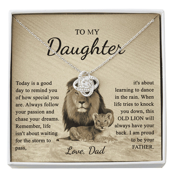 Lisslune | To my daughter dear knot necklace
