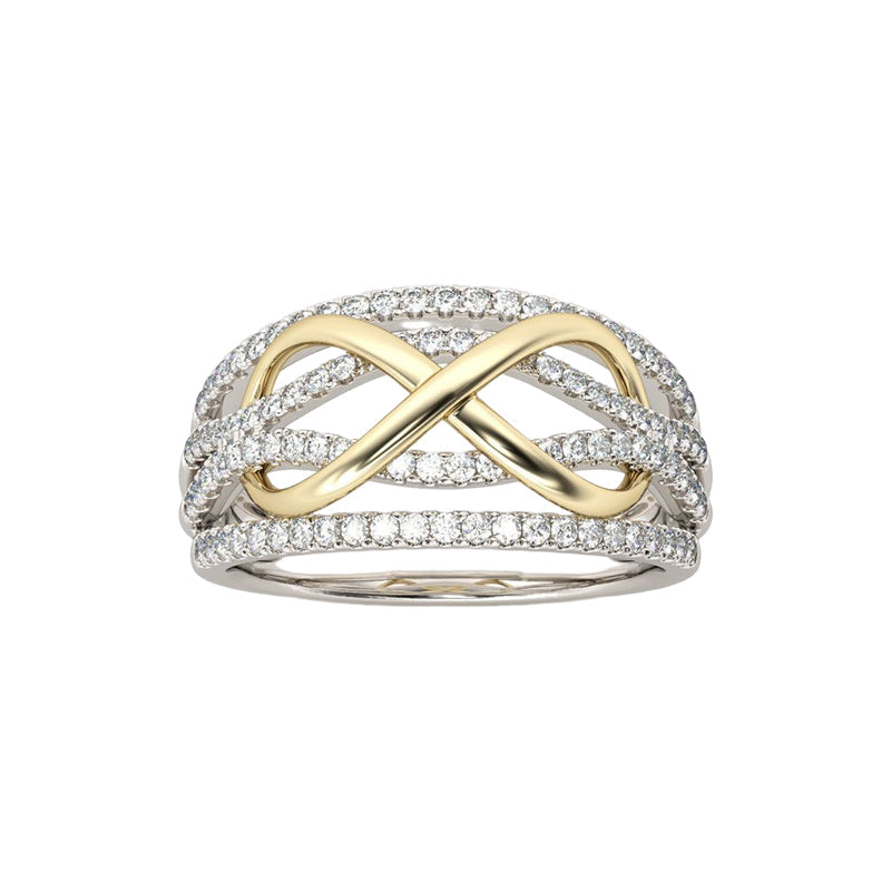 Lisslune | Mother & Daughter Forever Connected Together Ring