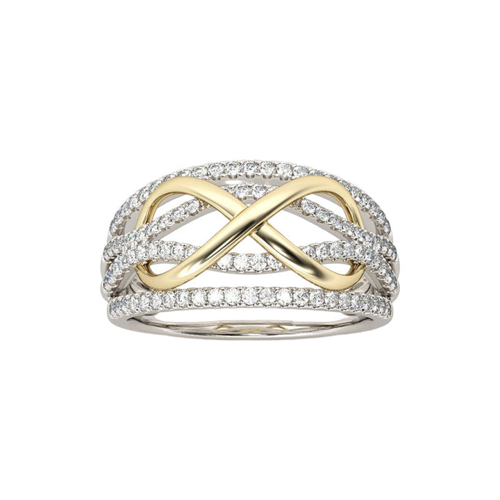 Lisslune | Mother & Daughter Forever Connected Together Ring