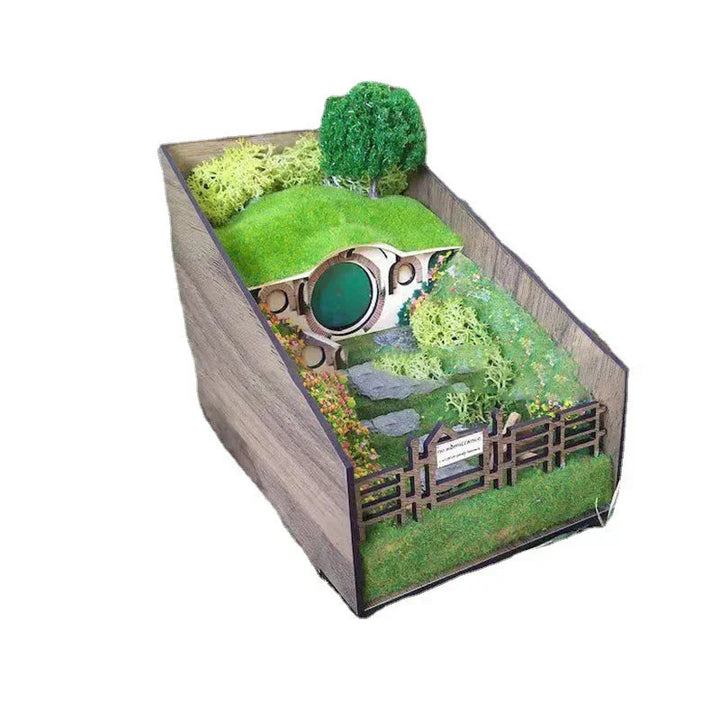 Lisslune | MiniScape Bookends – Handmade decorative book holders with micro-landscape design