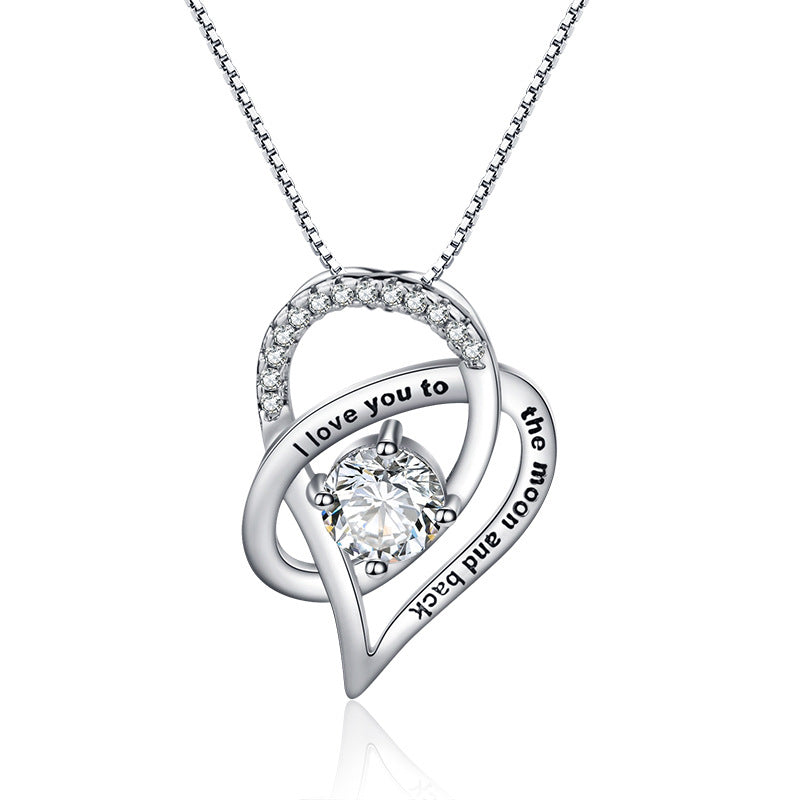 Lisslune | Letter Heart Necklaces for Mom