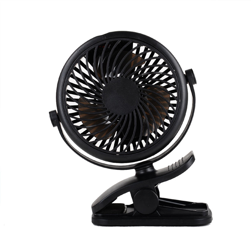 Lisslune | Portable Clamp Fan with 360° Rotation – USB & Rechargeable Battery