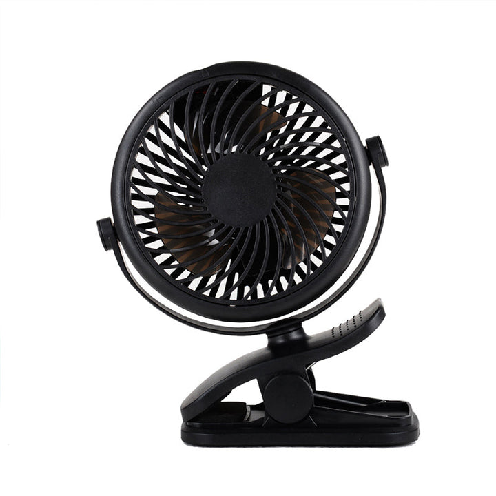Lisslune | Portable Clamp Fan with 360° Rotation – USB & Rechargeable Battery