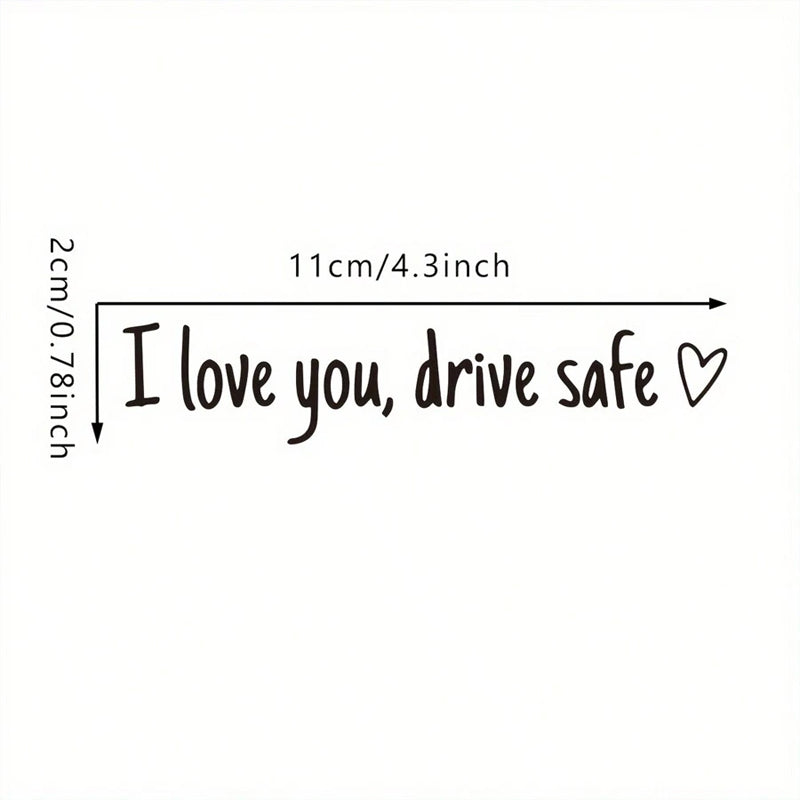 Lisslune | I love you Drive safe Mirror sticker
