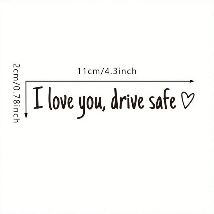 Lisslune | I love you Drive safe Mirror sticker