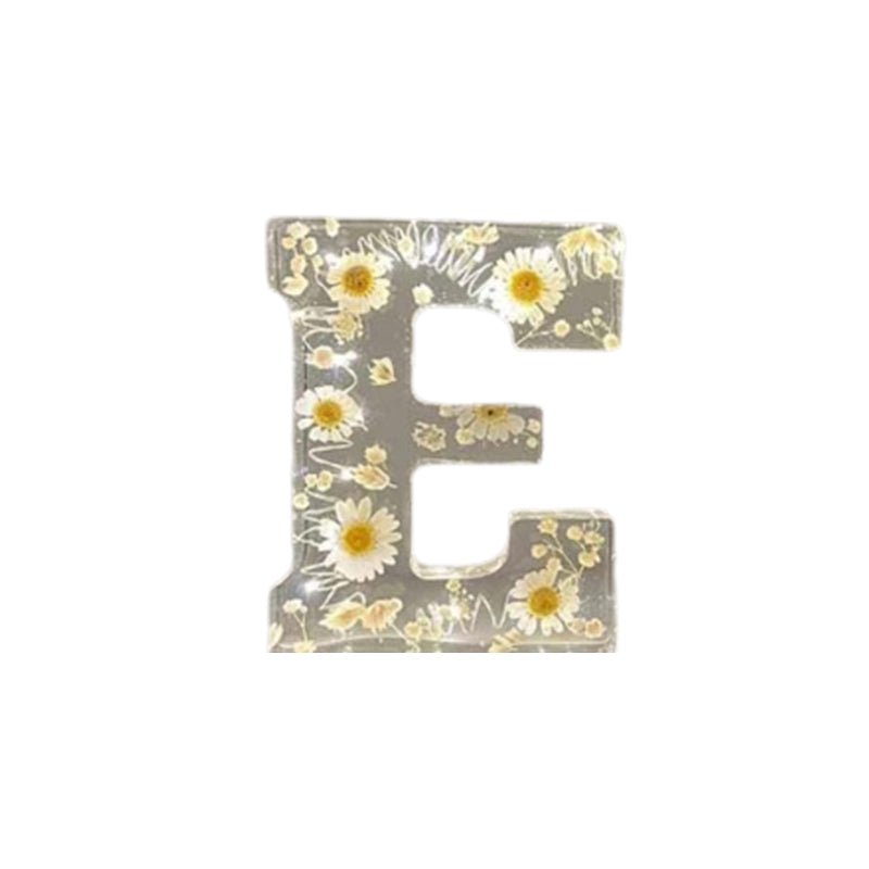 Lisslune | Night light made of resin with flower pattern