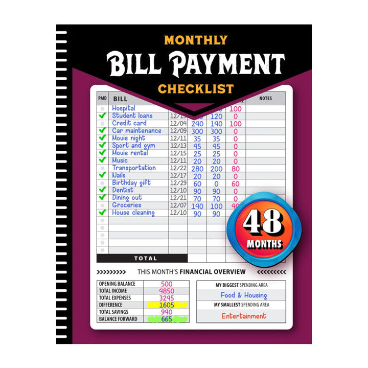 Lisslune | Invoice Payment Management Book
