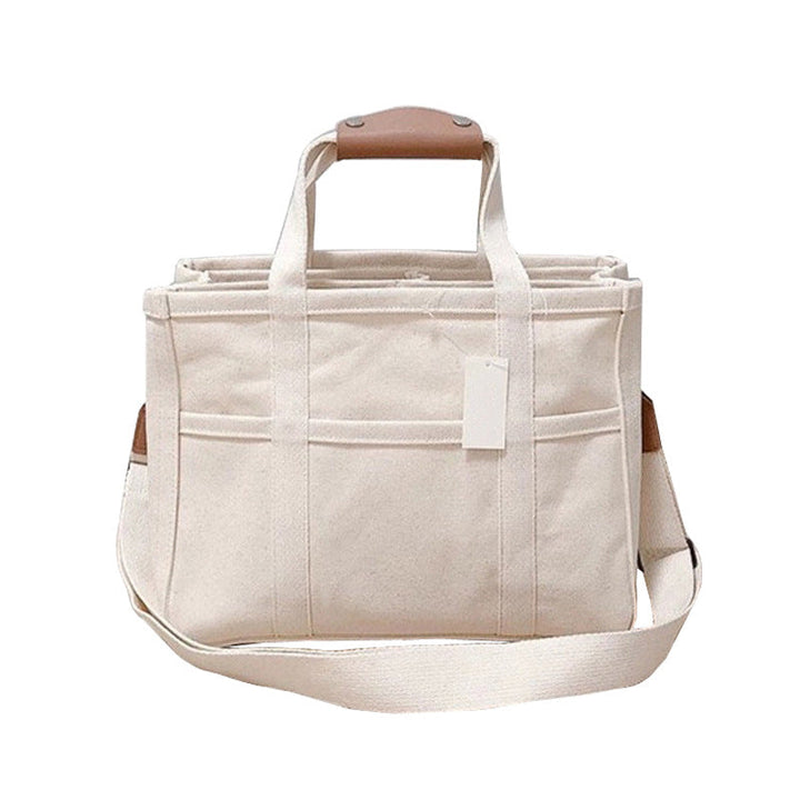 Lisslune | Solid Color Canvas Shopper Bag