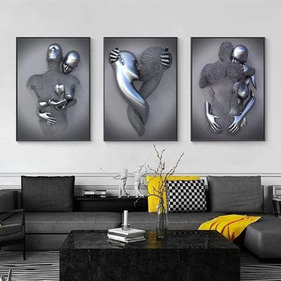 Lisslune | Artizone Silver Canvas Painting