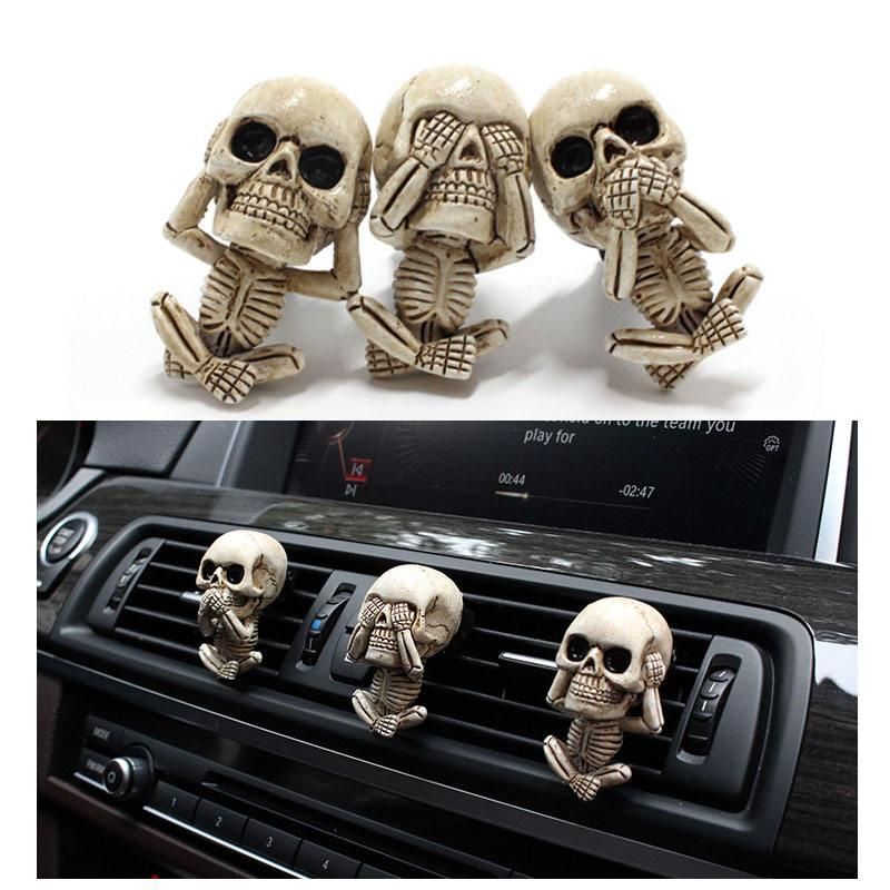 Lisslune | Creative Car Air Purifier Resin Skull For Car Air Conditioning