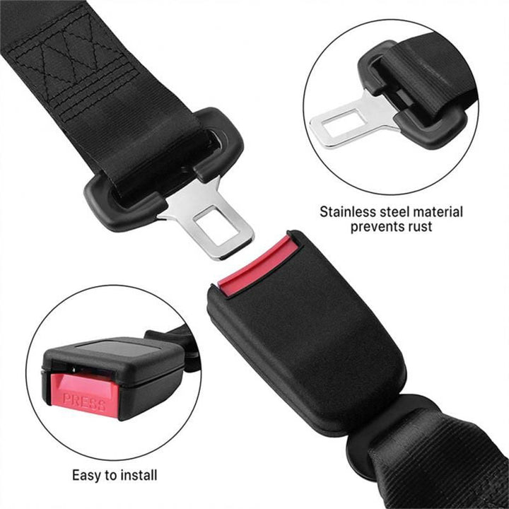 Lisslune | Universal Comfort Seatbelt Extension - Safety Certified Buckle Extension