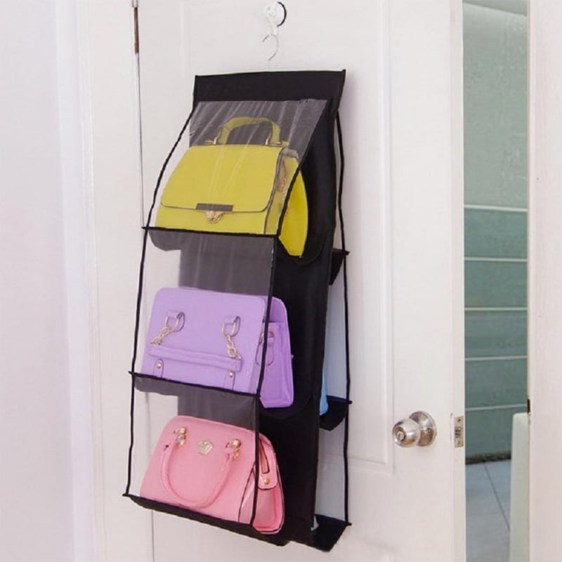 Lisslune | Hanging Handbag Organizer – Double-sided Design with 6 Compartments