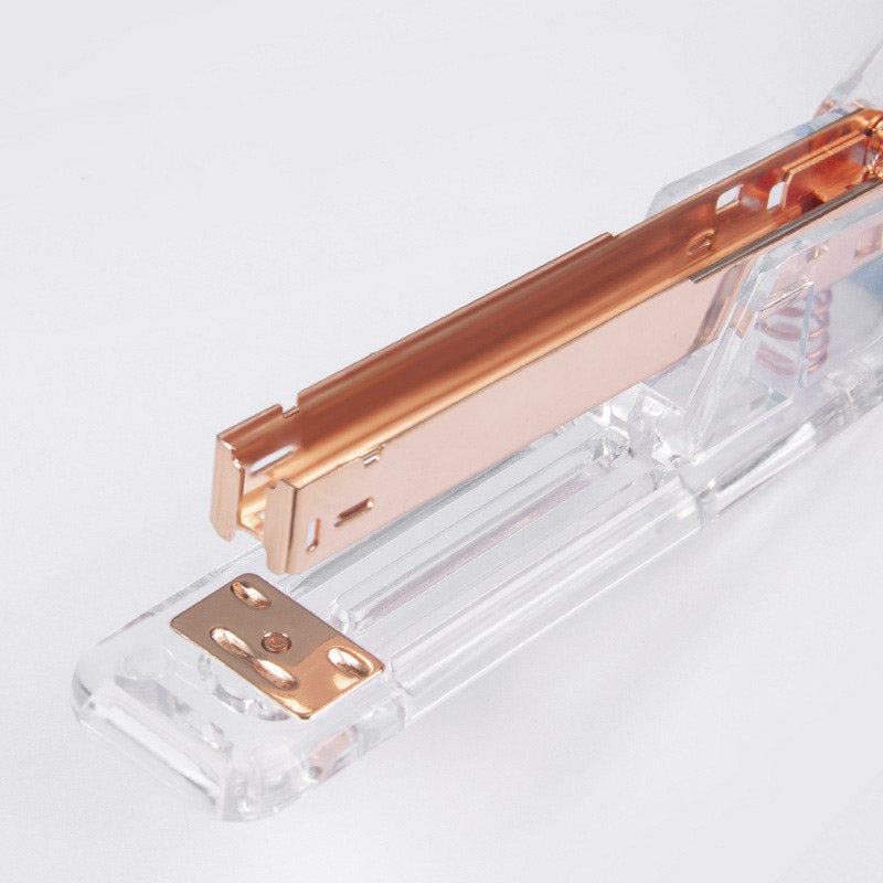Rynx Elegance Transparent Rose Gold Stapler