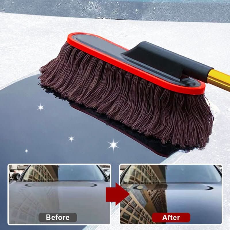 Lisslune | Lacquer-friendly car dust sweeper with telescopic handle