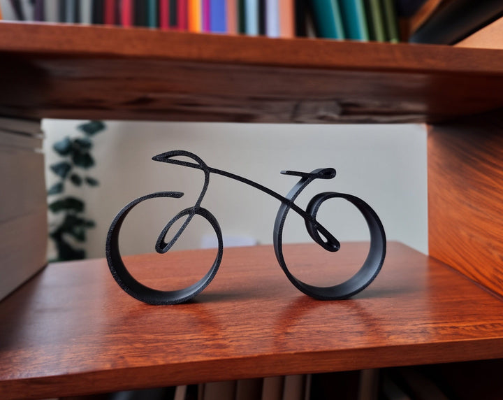 Lisslune | Elegant minimalist bicycle sculpture wireframe style