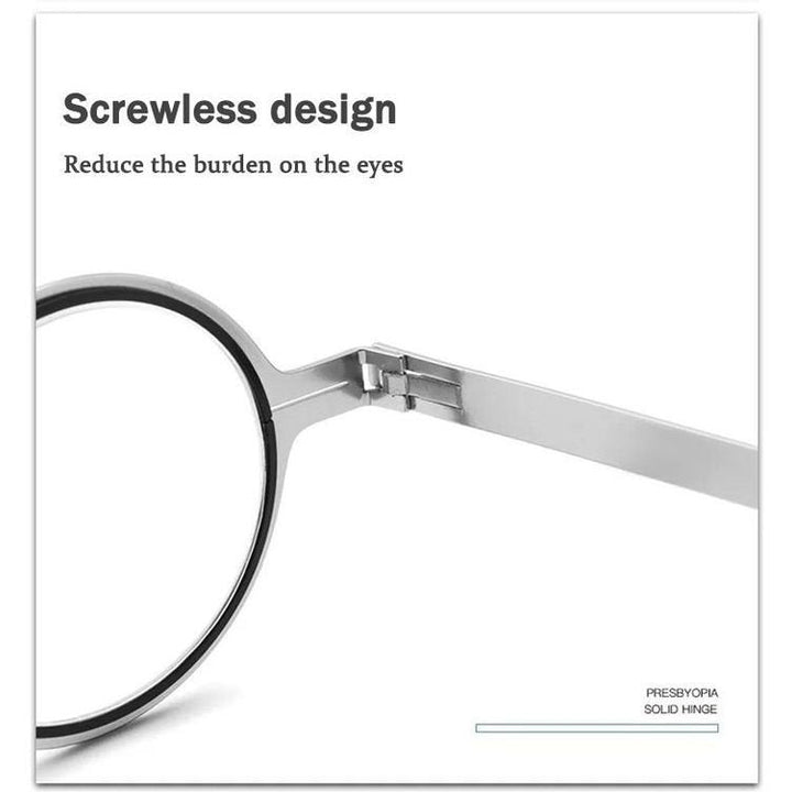 Lisslune | Ultra Light Titanium Material Screwless Foldable Reading Glasses