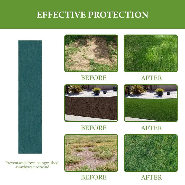 Lisslune | Biodegradable grass seed mat for easy lawn establishment in the garden