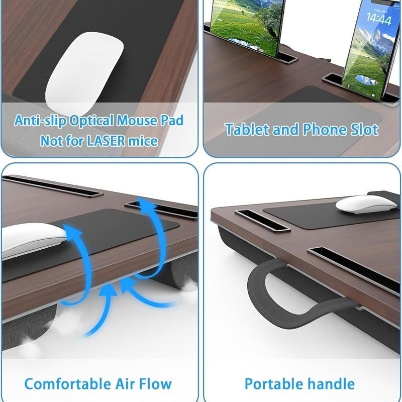 Lisslune | Ergonomic Laptop Holder with Wrist Support and Device Slots