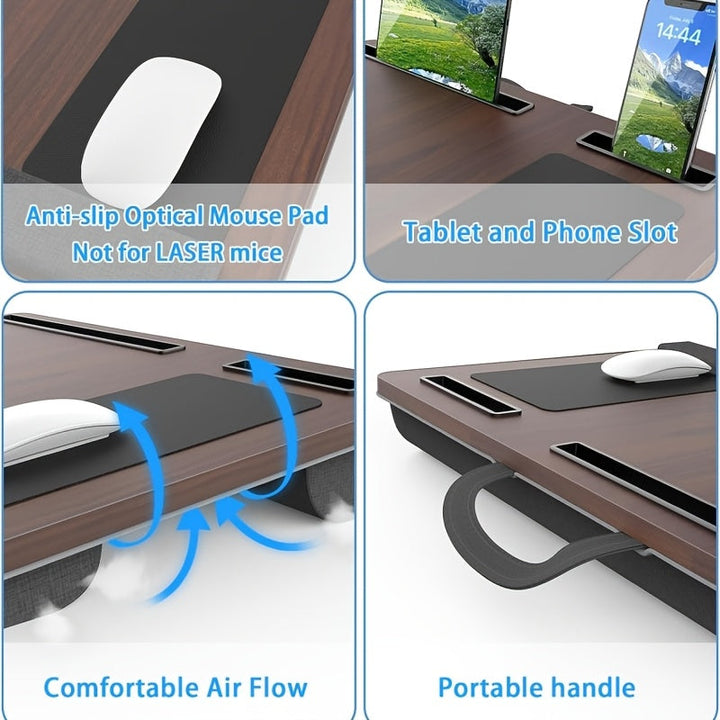 Lisslune | Ergonomic Laptop Holder with Wrist Support and Device Slots