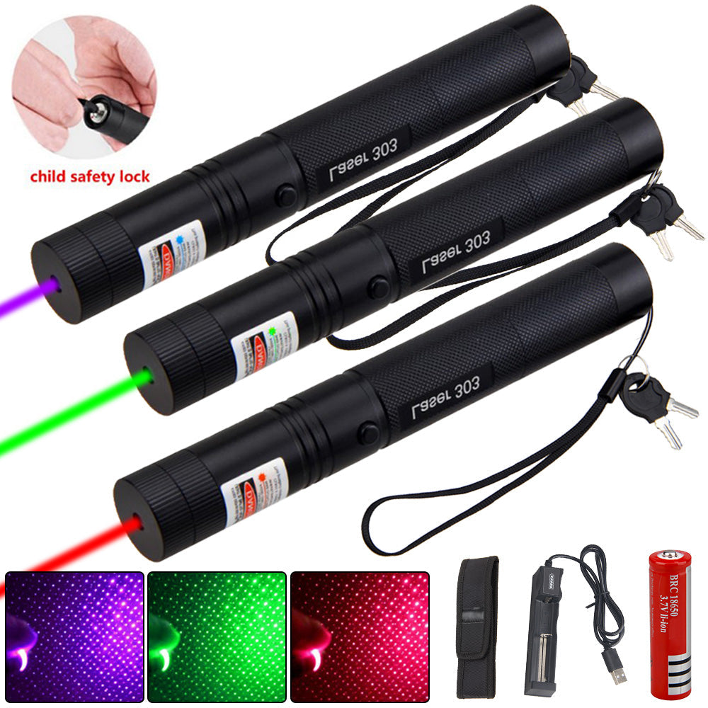 Lisslune | Laser pointer - RangeLite 303 - Powerful - Long range & Rechargeable