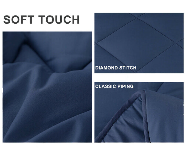 Lisslune | Doona Quilt Microfiber - All Seasons - Blue